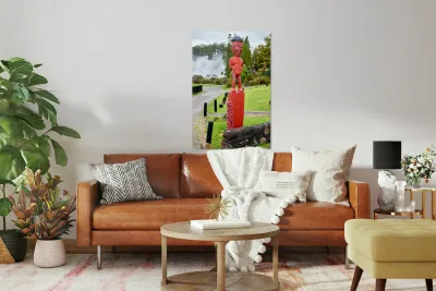 Explore Whakarewarewa village in Rotorua New Zealand with carvi Reproduction