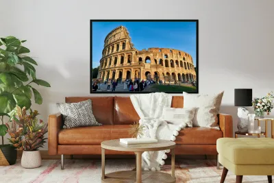 Visit Colosseum in Rome Italy during the day Reproduction