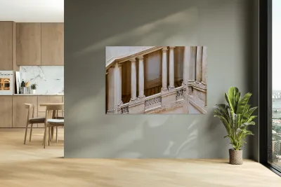 Staircase design in Galleria Nazionale dArte Antica in Rome Reproduction