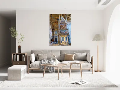 Visit to the Archbasilica Cathedral in Rome Italy during the day Reproduction