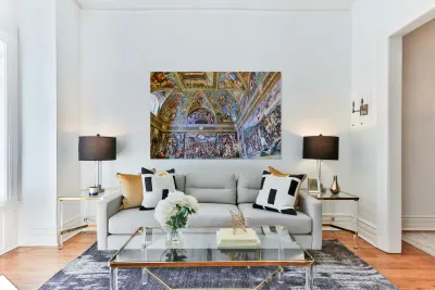 Frescoes in raphael rooms at the vatican museums in rome Reproduction