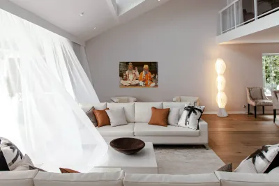 Sadhus sitting in Jaisalmer Rajasthan during a sunny day Reproduction