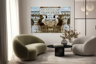 Exploring Jain temples in Ranakpur Rajasthan India Reproduction