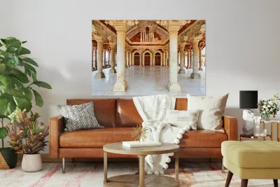 Explore the architecture of Amber Palace in Rajasthan India Reproduction