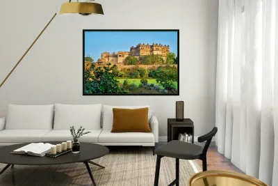 Explore the historic Fort Complex in Orchha Madhya Pradesh Ind Reproduction