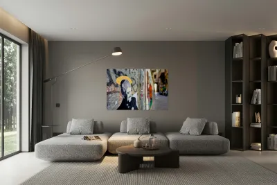 Mural of pino daniele in via tribunali naples campania italy Reproduction