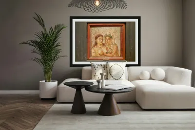 Discovering ancient frescoes at Naples Archaeological Museum Reproduction