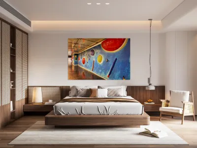 Artwork at metro subway station in Naples Campania Italy Reproduction