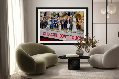 Statues of Christmas Nativity scene in Naples artisan workshop Reproduction