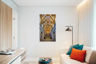 Visitors explore Certosa di San Martino in Naples Reproduction