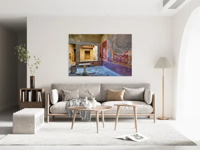 Exploring ancient Pompeii in Naples Campania Italy Reproduction