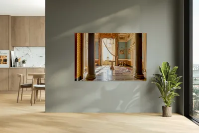 Exploring the interiors of Museo di Capodimonte in Naples Italy Reproduction