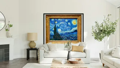 Van Goghs Starry Night displayed at MoMA in Manhattan New York Reproduction