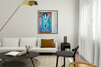 Adele Bloch Bauer II painting at Museum of Modern Art in Manhatt Reproduction