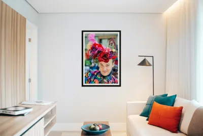 Festive celebration in Manhattan during Easter Sunday parade Reproduction