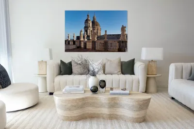 Visit to metropolitan cathedral of saint agatha in catania italy Reproduction