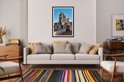 View of metropolitan cathedral of saint agatha in catania sicily Reproduction