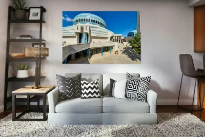 Discover King Abdullah Mosque in Amman Jordan during the day Reproduction