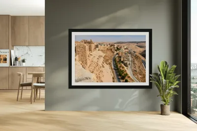 Explore Kerak Castle and the surrounding landscape in Jordan Reproduction
