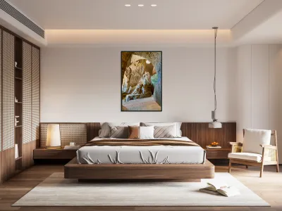 Cave church of Piedigrotta in Pizzo Calabro Italy Reproduction