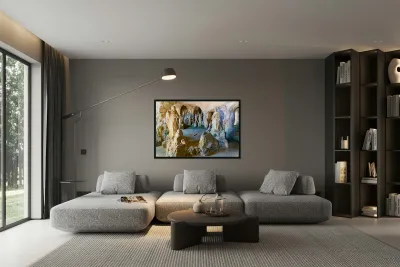 Visit to cave church of Piedigrotta in Pizzo Calabro Italy Reproduction