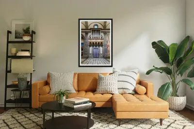 Pipe organ in Basilica of San Lorenzo in Florence Tuscany Reproduction