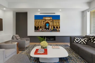 Exploring the architecture in Florence Tuscany Italy under clear Reproduction