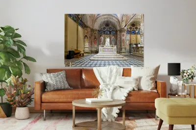 Exploring Orsanmichele church in Florence Tuscany Reproduction