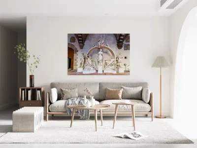 Sculptures at Museo Nazionale del Bargello in Florence Reproduction