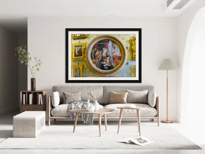 Madonna with child by fra filippo lippi in palazzo pitti in flor Reproduction