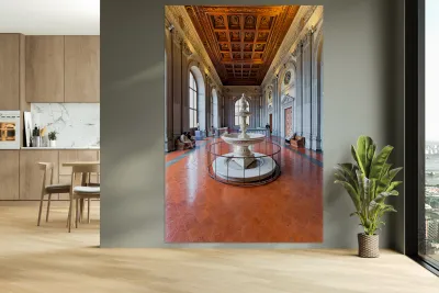 Visit to palazzo pitti palatine gallery in florence tuscany ital Reproduction