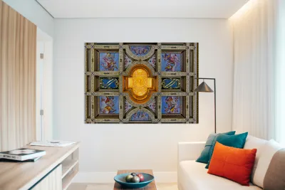 See the Camera degli Angioli ceiling at Casa Buonarroti Reproduction