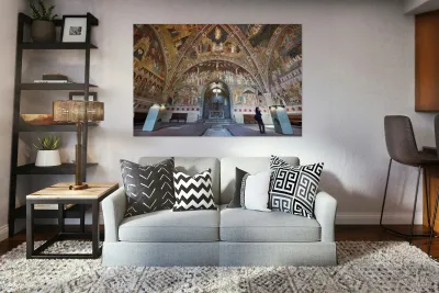 Santa Maria Novella Church in Florence reveals detailed frescoes Reproduction