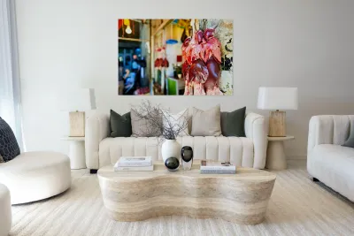 Butcher displays meat at souq in Aleppo Syria during the day Reproduction