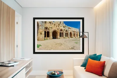 Exploring Krak des Chevaliers crusader castle in Syria Reproduction