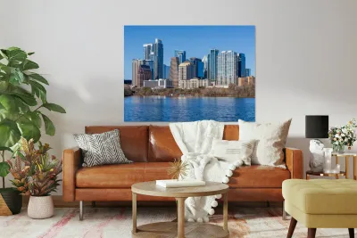 Modern office and apartments in downtown Austin 2026 Reproduction