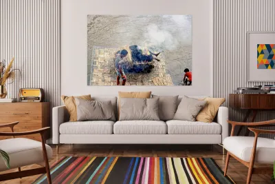 Cremation ceremony in Pashupatinath Kathmandu Nepal Reproduction