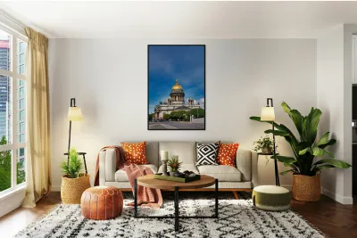 Visiting st. isaacs cathedral in saint petersburg russia Reproduction