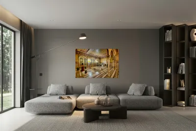 Exploring lions bridge in st. petersburg Reproduction