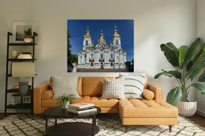 Visit to st. nicholas naval cathedral in st. petersburg Reproduction