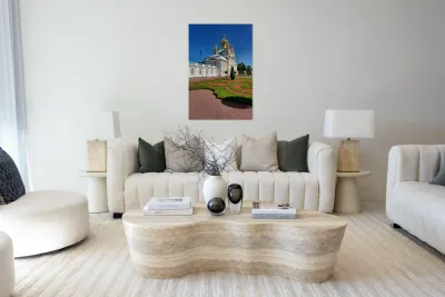 Exploring peterhof palace in saint petersburg russia Reproduction