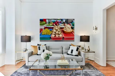 Fresh veggie stalls in Saint Petersburg Reproduction