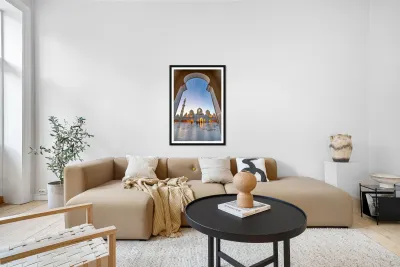 Visit to Sheikh Zayed Grand Mosque during evening light Reproduction