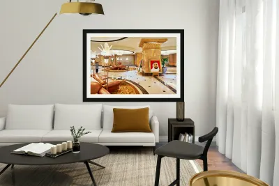 Details of the Abu Dhabi Emirates Palace Hotel lobby area Reproduction