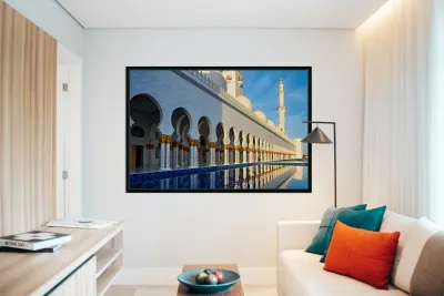 Sheikh Zayed Mosque reflection in Abu Dhabi Reproduction