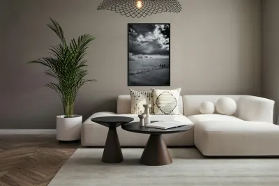 Prairie Solitude   Wyoming Minimalism Reproduction