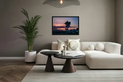 Neon Dreams on the Mother Road Reproduction