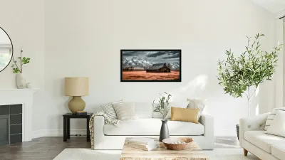 The Tetons in a Different Light Reproduction