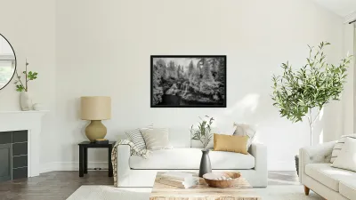 Silver Cascades of the North Woods Reproduction