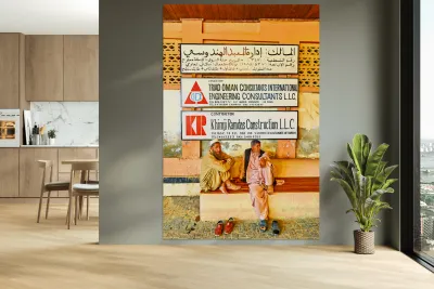 Visit to Mutrah Souq in Muscat Oman during the day Reproduction